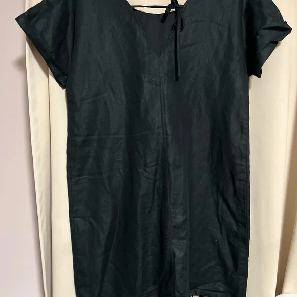 Madewell Black Dress with Tassel Hem - Picture 6 of 9